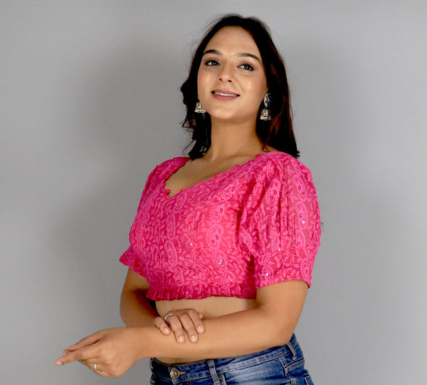 Georgette Grace: Schiffli's Elegance Blouse