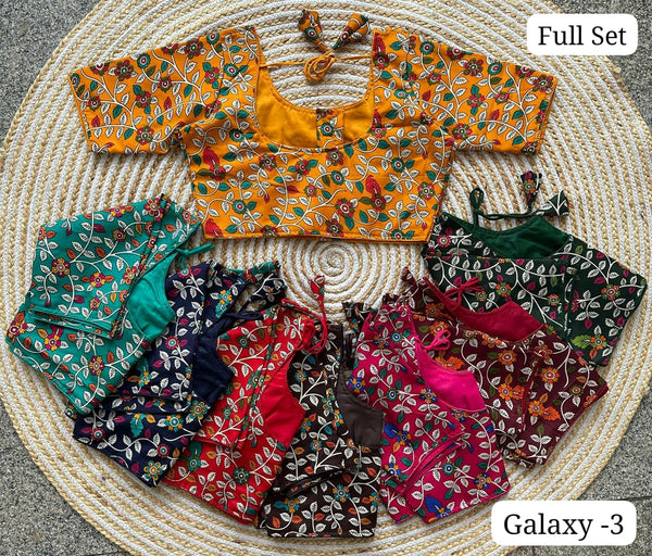Kalamkari Charm Cotton Elegance Blouse