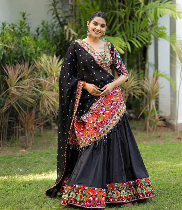 Gamathi work Lehenga Choli