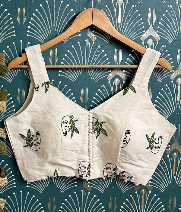 Pure Camric Cotton Diable Blouse