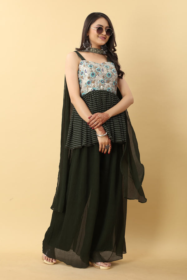 Marvel  Mehendi  Sharara Top