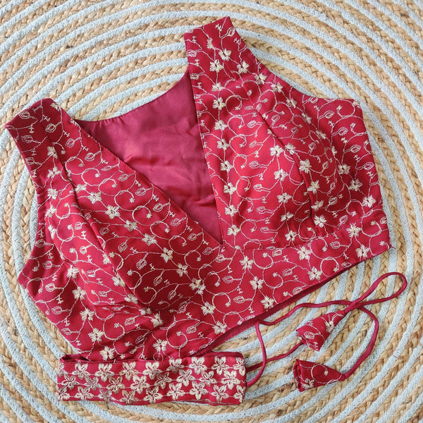 Pure Georgette Fox Blooming Blouse