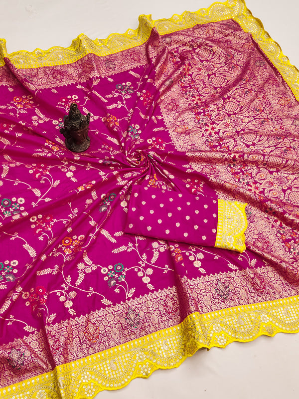 PURE SOFT DOLA SILK FABRIC SAREE