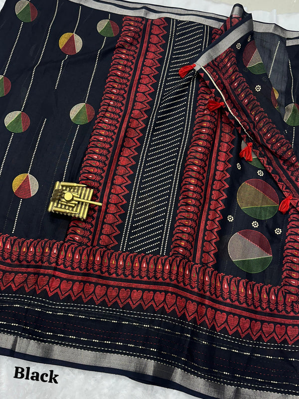 Cotton Linen Saree