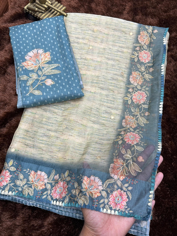 Rangeen silk Saree