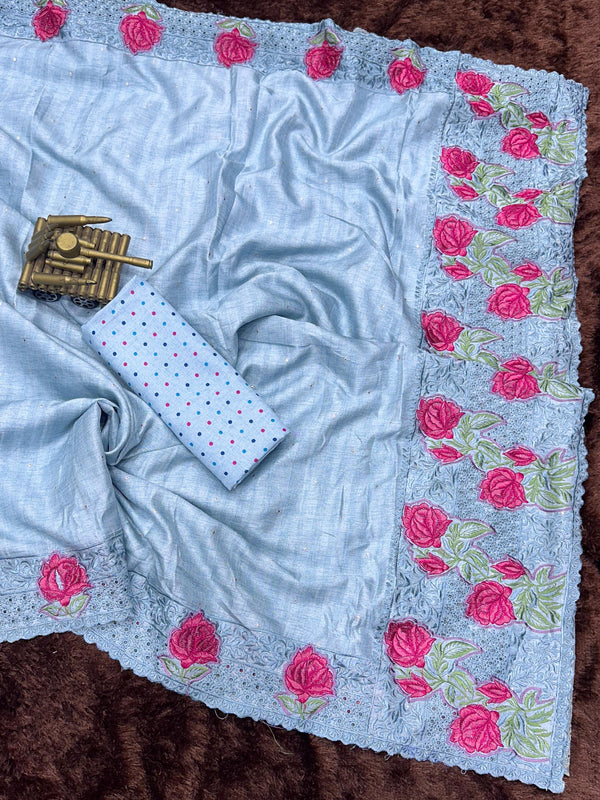 Tusser cotton Saree
