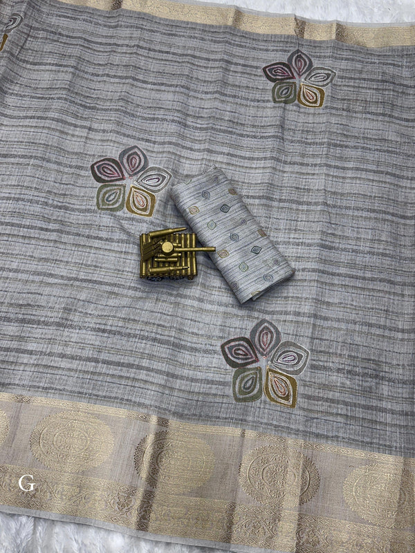 Tusser cotton saree