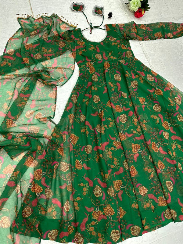 Digital printed Georgette suit